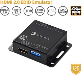 img 3 attached to 📺 gofanco Prophecy 4K EDID Emulator & Feeder – 17 Modes, Programmable EDID Copying & Management, Signal Boosting (4K @60Hz YUV 4:4:4, HDR, HDMI 2.0a, HDCP 2.2, 18Gbps, CEC Pass-Through)