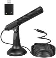 🎙️ high-quality computer microphone with usb external stereo adapter for pc, macbook, and laptop - perfect for recording, podcasting, gaming, streaming, skype, youtube, and chatting logo