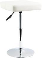 💺 versatile and comfortable furwoo white pu leather square salon stool: adjustable, swivel, and perfect for home, office, spa, barber shops, and counters logo