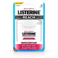 🦷 мягкий зубной нить для чувствительных десен от listerine - мятный вкус, 50 ярдов - усовершенствованное уход за полостью рта логотип