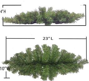 img 3 attached to 🎄 Stunning GXW9814-NATURAL 52 Tips Canadian Christmas Pine 23-inch Swag by Admired By Nature