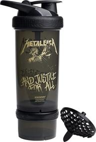 img 3 attached to 🤘 Smartshake Revive Metallica Shaker Bottles 25 Oz - Protein Mixes & Storage | Workout Cups for Protein Shakes + Powder | Metallica Merchandise Gifts | Rock Band Collection