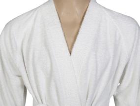 img 3 attached to 🛁 Luxurious Arus Kimono Bathrobe in Authentic Turkish Cotton: Ultimate Comfort and Style!