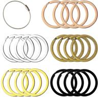 flat key rings key chain metal split ring 40pcs (round 1 logo