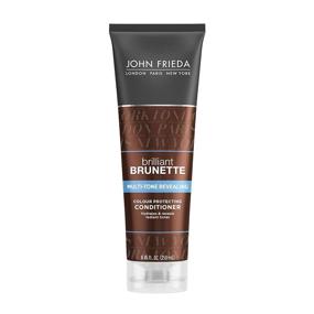 img 3 attached to 🍐 John Frieda Brilliant Brunette Multi-Tone Revealing Color Protecting Conditioner: Maintain Color Treated Hair with Anti-Fade Formula, 8.45oz. Featuring Sweet Almond Oil and Crushed Pearls