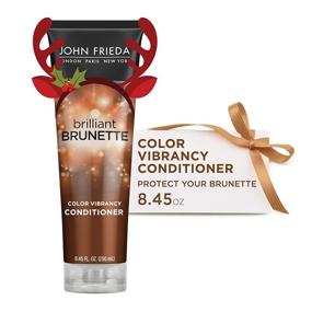 img 4 attached to 🍐 John Frieda Brilliant Brunette Multi-Tone Revealing Color Protecting Conditioner: Maintain Color Treated Hair with Anti-Fade Formula, 8.45oz. Featuring Sweet Almond Oil and Crushed Pearls