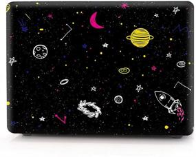 img 3 attached to 🖥️ HRH MacBook Air 13 inch Case (M1 A2337/A2179/A1932, 2020 2019 2018) - 3D Printed Design, Hard Case Cover for Mac Air 13.3 inch, Retina Display, Touch ID - Painted Space