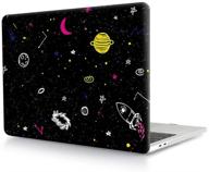 🖥️ hrh macbook air 13 inch case (m1 a2337/a2179/a1932, 2020 2019 2018) - 3d printed design, hard case cover for mac air 13.3 inch, retina display, touch id - painted space logo