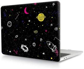 img 4 attached to 🖥️ HRH MacBook Air 13 inch Case (M1 A2337/A2179/A1932, 2020 2019 2018) - 3D Printed Design, Hard Case Cover for Mac Air 13.3 inch, Retina Display, Touch ID - Painted Space