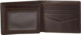 img 1 attached to Fossil Mens Bifold Wallet Brown
