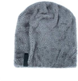 img 3 attached to ❄️ Winter Warm Beanie Hat: LLmoway Men Women Stretchy Skull Slouchy Cap with Fleece Lining