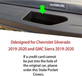 img 2 attached to 🔒 Защитные накладки на гнезда крепления для грузовиков Chevy Silverado/GMC Sierra - набор из 4 шт.