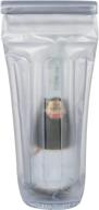 travelon inflatable bottle pouch clear logo
