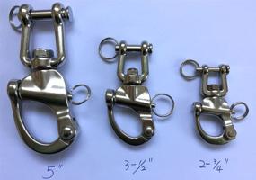 img 1 attached to Swivel Shackle Marine Stainless 316 3 1