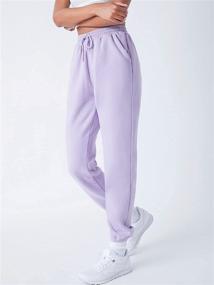 img 2 attached to MakeMeChic Women's Drawstring Waist Sweatpants - Casual Jogger Pants with Pocket for Enhanced Style and Comfort