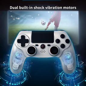 img 2 attached to 🎮 Wireless PS4 Controller - Dual Vibration, Touchpad, Anti-Slip Joystick Gamepad Compatible with PS4/Ps4 Pro/Ps4 Slim