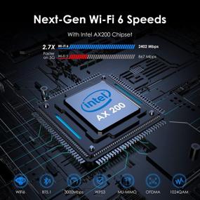 img 3 attached to WAVLINK AX3000 WiFi 6 PCIe WiFi Card for PC with Bluetooth 5.1, Intel AX200 802.11ax Dual Band Wireless Adapter - High Gain Antennas, MU-MIMO OFDMA, Heat Sink, Windows 10 (64bit) Compatible