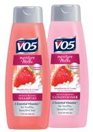 🍓 hydrate and nourish with alberto v05 moisture milks strawberries & cream shampoo & conditioner set (12.5 fl.oz) by high ridge brands co logo