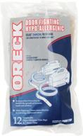 🧹 efficient oreck odor fighting hypo-allergenic pkbb12of handheld vacuum cleaner bag replacements, 12 count in white for enhanced cleaning логотип