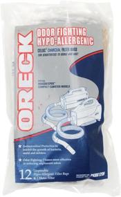 img 2 attached to 🧹 Efficient Oreck Odor Fighting Hypo-Allergenic PKBB12OF Handheld Vacuum Cleaner Bag Replacements, 12 Count in White for Enhanced Cleaning