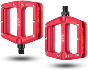 img 4 attached to 🚴 IPSXP Bike Pedals: Lightweight Non-Slip Platform Pedals for BMX MTB - High Performance 9/16'' Mountain Bike Pedals