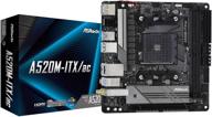 🔧 материнская плата asrock a520m-itx/ac с поддержкой процессоров 3-го поколения amd am4 ryzen и будущих процессоров amd ryzen (3000 и 4000 series) логотип