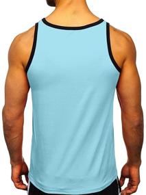 img 1 attached to Hongqizo Sleeveless Pocket Muscle Cotton Men's Clothing