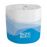 🧻 туалетная бумага pacific blue select с 2-мя слоями и рельефным узором: премиумное предпочтение, 550 листов на рулоне, 80 рулонов в ящике. логотип