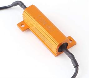 img 3 attached to 🚦 Enhance Safety and Prevent Hyper Flash with 50W 6Ohm LED Load Resistors for 1157 BAY15D LED Turn Signal Lights - Includes 8pcs Quick Wire Clips and Ideal for 1157 White/Amber Switchback LED Signals