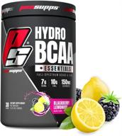 🍇 prosupps® hydrobcaa®: мощная полный спектр матрица с 7г bcaa, 3г eaa, 0г сахара и 0г углеводов - черная смородина лимонад (30 порций) логотип