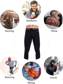 img 1 attached to Enhance Performance with BaseLayer Mechanics Longsleeve Crewneck Half Zip Men's Clothing and Active