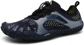 img 4 attached to Tanloop Running Lightweight Cross Trainer Barefoot Men's Shoes for Athletic