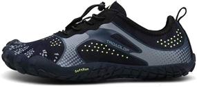 img 3 attached to Tanloop Running Lightweight Cross Trainer Barefoot Men's Shoes for Athletic