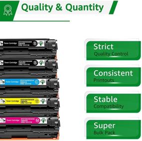 img 3 attached to 🖨️ Genuine GREENSKY 5-Pack Toner Cartridge Replacement for HP 131A 131X Series - Reliable Performance for Pro 200 Color M251n M276n Printers