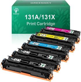 img 4 attached to 🖨️ Genuine GREENSKY 5-Pack Toner Cartridge Replacement for HP 131A 131X Series - Reliable Performance for Pro 200 Color M251n M276n Printers