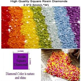 img 2 attached to 🎨 Dazzling Jesus Diamond Painting Kit: Square Drill Beads Art Kit for Adults - Explore Divine Diamond Art Sets(B)