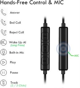 img 3 attached to 🎧 CGS09: Right Ear Single Earbud with Mic & Control for Safe Driving, Biking, Running, Gaming, Working