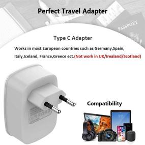 img 2 attached to 🌍 TESSAN European Travel Plug Adapter: USB, Type C Outlet Charger for US to Europe - EU Spain Italy France Germany