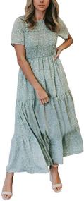 img 3 attached to 👗 Zattcas Women's Summer Casual Smocked Clothing and Dresses: Trendy and Versatile Fashion for Women