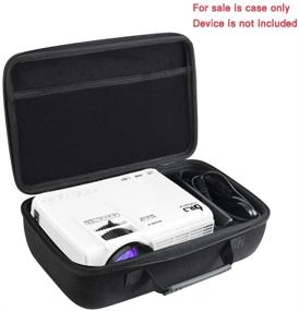 img 2 attached to 📽️ Premium Hermitshell Hard Travel Case for DRJ Professional 7500Lumens Mini Projector (Black) – Ultimate Protection and Portability!