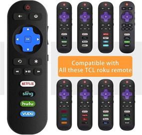 img 3 attached to TCL Roku TV Remote Control: RC280 Compatible with all TCL Roku Smart LED 4K TVs (32-75 Inch) - Includes Battery and Remote Holder