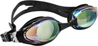 🏊 clear polarized uv swim goggles for adults - ideal for shortsighted men and women, perfect for swim teams logo