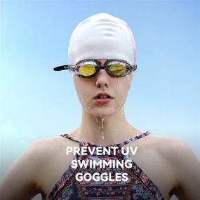 img 2 attached to 🏊 Clear Polarized UV Swim Goggles for Adults - Ideal for Shortsighted Men and Women, Perfect for Swim Teams