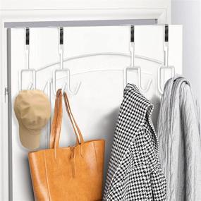 img 1 attached to 🚪 VESONNY Over Door Hooks: Exceptional Heavy Duty Storage Solution