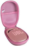 hermitshell hard travel case for jbl clip 4 - portable mini bluetooth speaker (pink) logo