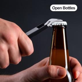 img 1 attached to 🍺 4-Pack Magnetic Bottle Openers | Stainless Steel Opener for Beers, Cans & Beverages | Portable & Ideal for Camping and Traveling