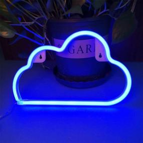 img 3 attached to LED Neon Signs Decorative Wall Light for Bedroom, Bar, Wedding, Christmas Decoration - Orgrimmar Neon Light Cloud (Blue)