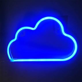 img 4 attached to LED Neon Signs Decorative Wall Light for Bedroom, Bar, Wedding, Christmas Decoration - Orgrimmar Neon Light Cloud (Blue)