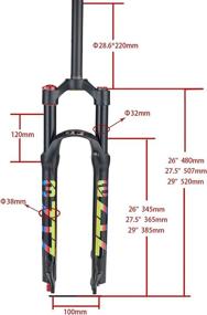 img 3 attached to ZTZ MTB Fork: High-Performance Mountain Bike Suspension Fork with 120mm Travel & Adjustable Rebound