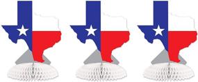 img 2 attached to Beistle 3-Piece Multicolored Texas Centerpieces, 8.25 Inches